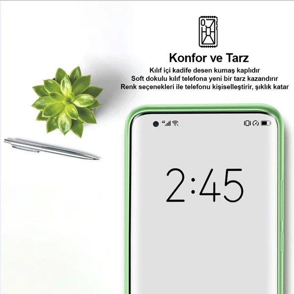 iPhone 15 Pro Max Kılıf Kamera Korumalı Lansman Silikon Kapak - 8