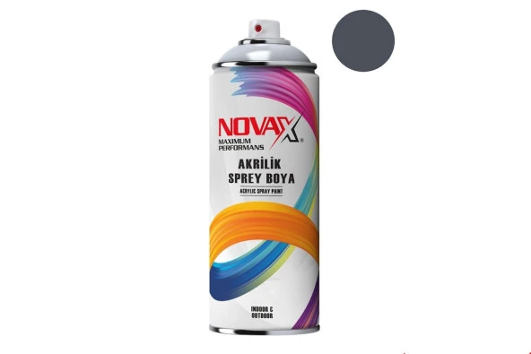 Novax Antrasit Gri Akrilik Sprey Boya 400 ml Ral-7016