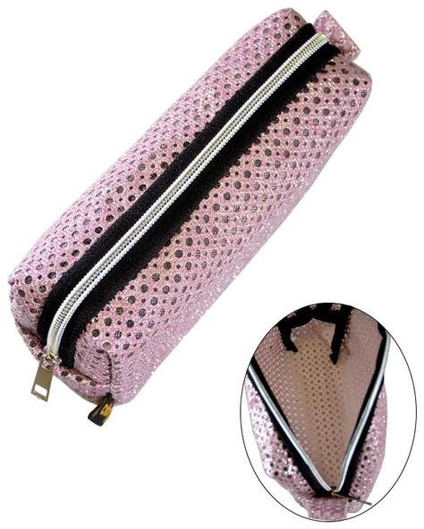 Yuga Makyaj Çantası Fileli Pembe - 3