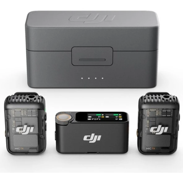 Dji Mic 2 (2 Tx + 1 Rx)  Kablosuz Mikrofon - Resim 4
