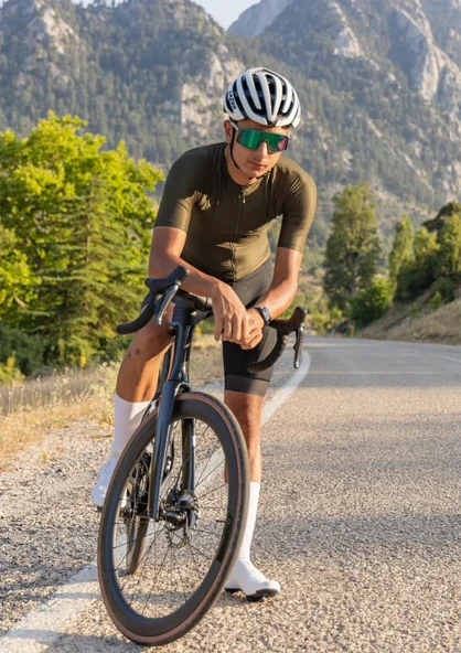 Sora Haki Climb Core Bisiklet Forması - Resim 5