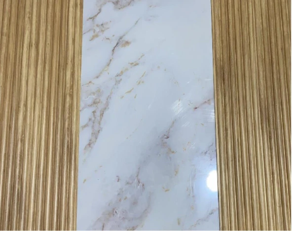 Renkli Duvarlar 16x290cm 1 Adet ATC GOLD Prefabrik Ofis Konut Dekoratif Pvc Kaplama Lambiri Duvar Paneli - Resim 2