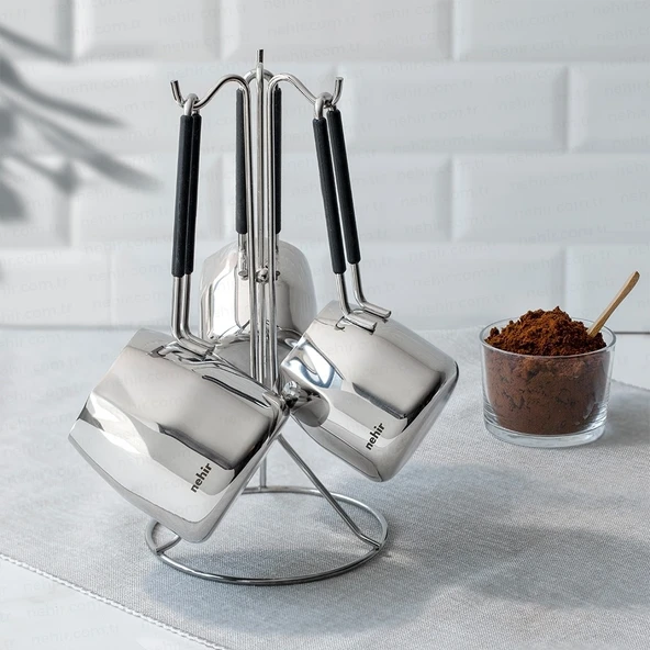 Nehir Modern 4 Parça Cezve Seti - 3