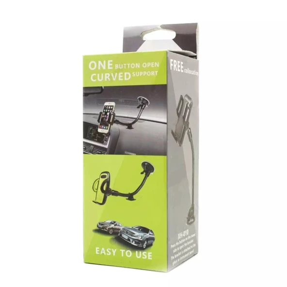Araç Içi Telefon Tutucu Ayarlanabilir Dirsek Destekli  Vantuzlu Cam Ve Torpido
