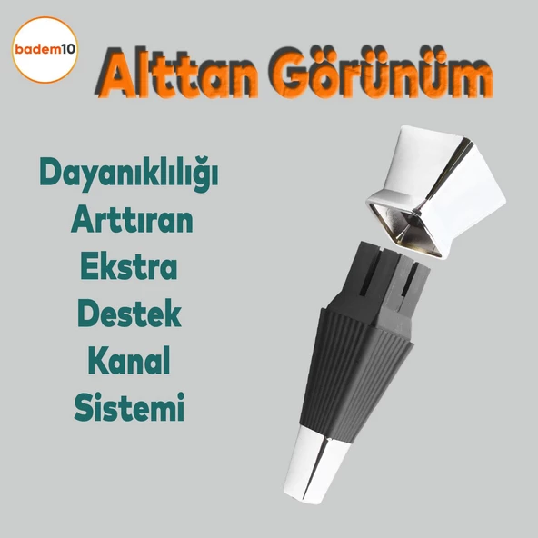 Dempa Lüks Mobilya Oturma Grubu Kanepe Sehpa Tv Ünitesi Koltuk Ayağı 16 Cm Siyah Krom Baza Ayakları - Resim 4