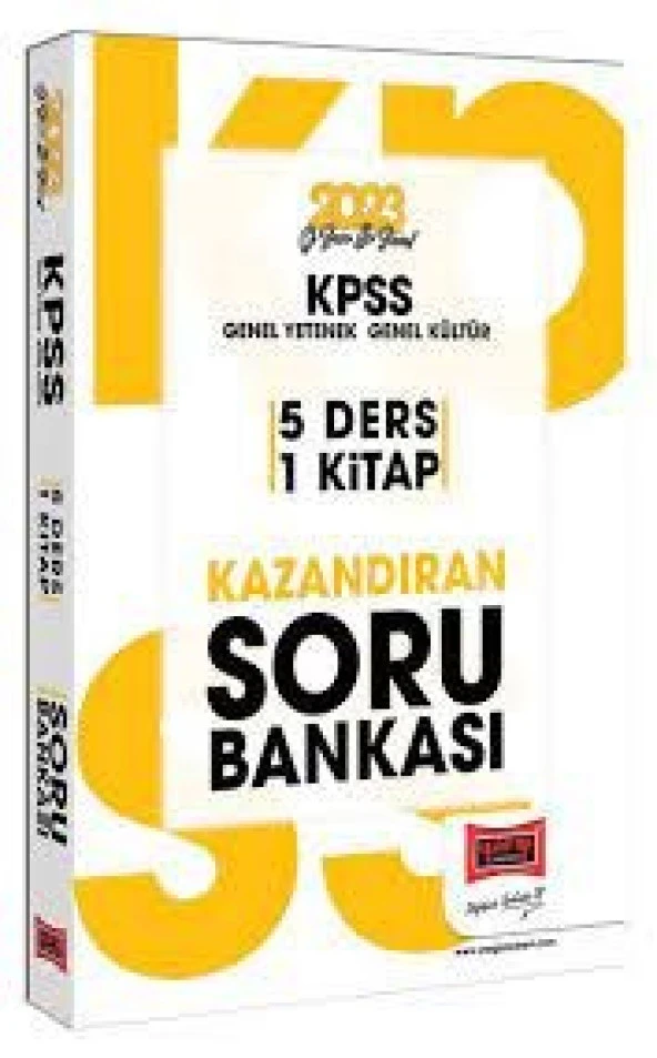 2023 KPSS GY-GK Tüm Dersler 5 Ders 1 Kitap Kazandıran Soru Bankası Yargı Yayınları