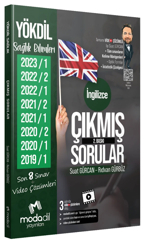 Modadil YÖKDİL Sağlık Bilimleri İngilizce Çıkmış Sorular - Suat Gürcan, Rıdvan Gürbüz Modadil Yayın