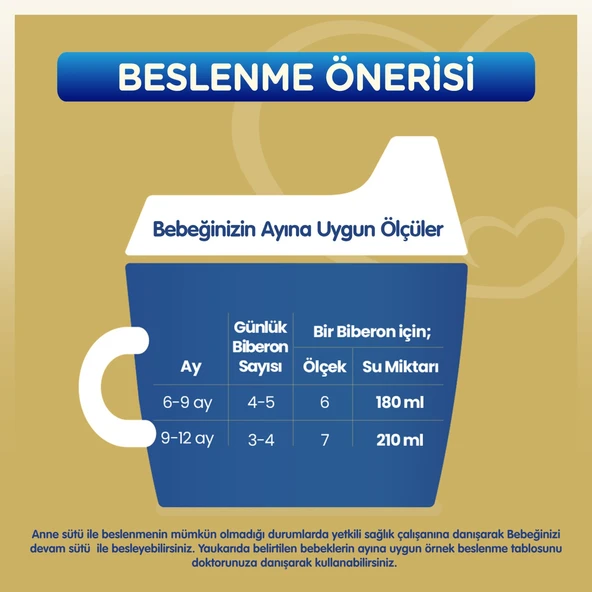 Bebelac Gold 800GR No:2 Devam Sütü (6-9 Ay) (2 Li Set) - Resim 3