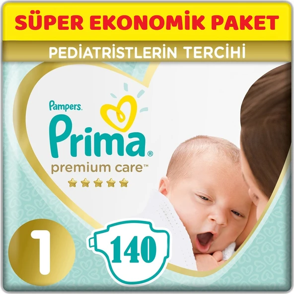 Prima Premium Care Bebek Bezi Beden:1 (2-5Kg) Yeni Doğan 210 Adet Ekonomik Fırsat Pk