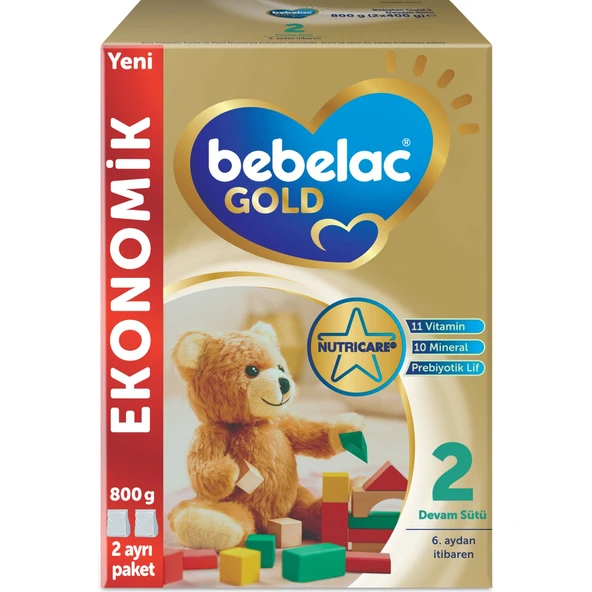 Bebelac Gold 800GR No:2 Devam Sütü (6-9 Ay) (2 Li Set) - Resim 2