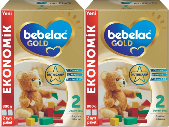 Bebelac Gold 800GR No:2 Devam Sütü (6-9 Ay) (2 Li Set)
