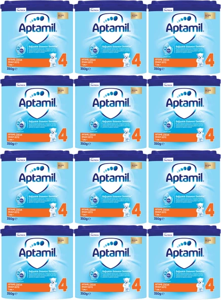 Nutrıcıa Aptamil 350GR Devam Sütü No:4 (1+Yaş) (12 Li Set)