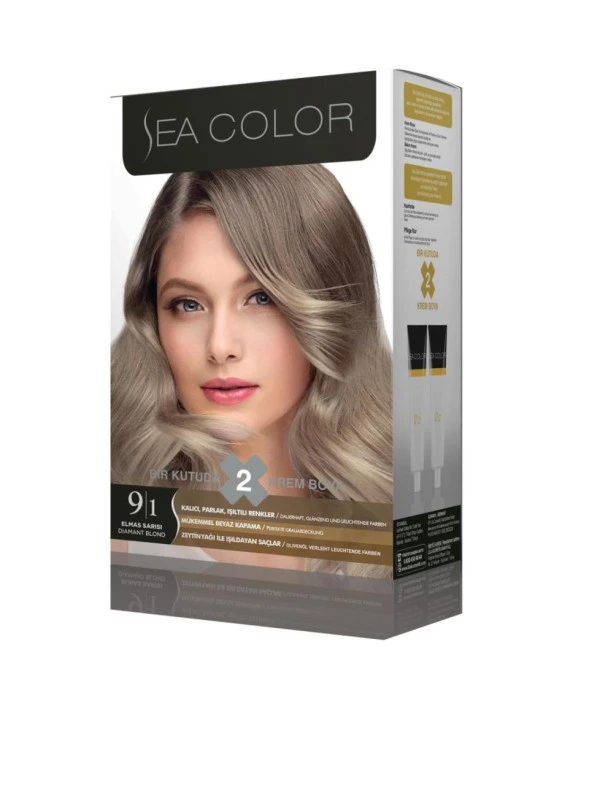 Sea Color Saç Boyası 9.1 Elmas Sarısı