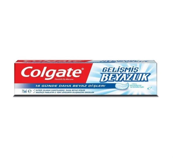 Colgate Gelişmiş Beyazlık Diş Macunu 75 ml 14 Günde Beyazlatıcı