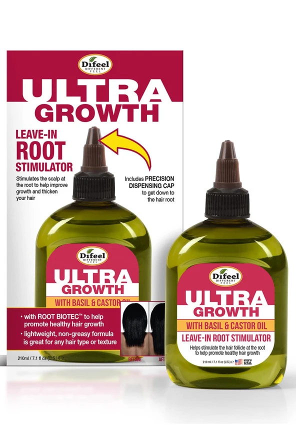 Difeel Ultra Growth Yavaş Uzayan Saçlara Özel Saç Bakım Solüsyonu 210ML