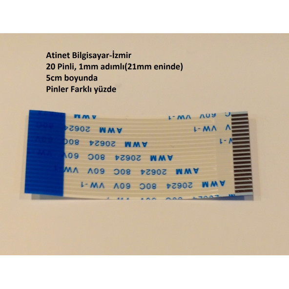Awm 20624 80C 60V Vw-1 Flex  Kablo 20 Pin, 5 Cm 20-1-5B