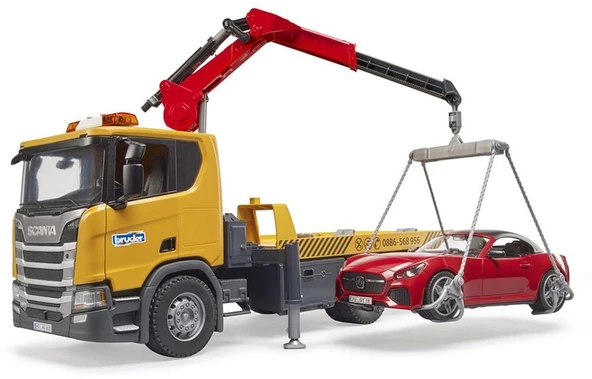 Bruder Scania 560R Çekici ve Roadster Araba BR03552 Lisanslı Ürün - Resim 1