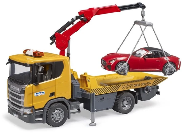 Bruder Scania 560R Çekici ve Roadster Araba BR03552 Lisanslı Ürün - Resim 5