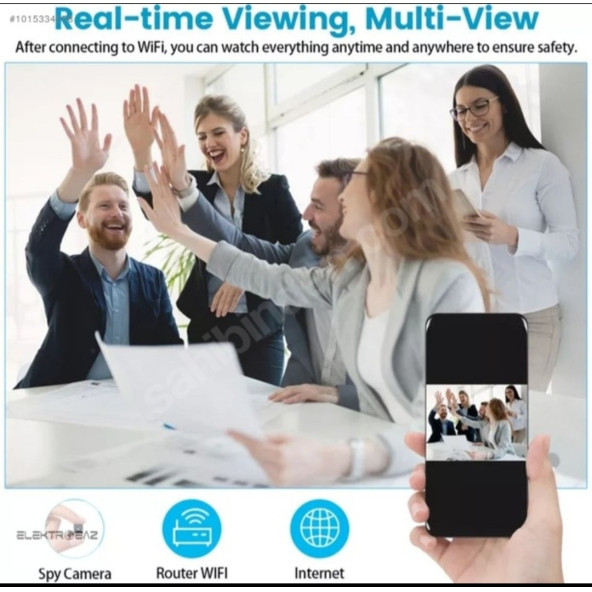 4K Medem Parfümmatik Wifi Gizli Bakıcı Kamera Uzaktan İzleme Takip Güvenlik Kamerası - 2