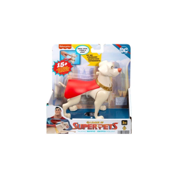 Fisher Price Imaginext Süperman Krypto Köpek Dc League Of Super Pets Sesli Figürler Superman Krypto