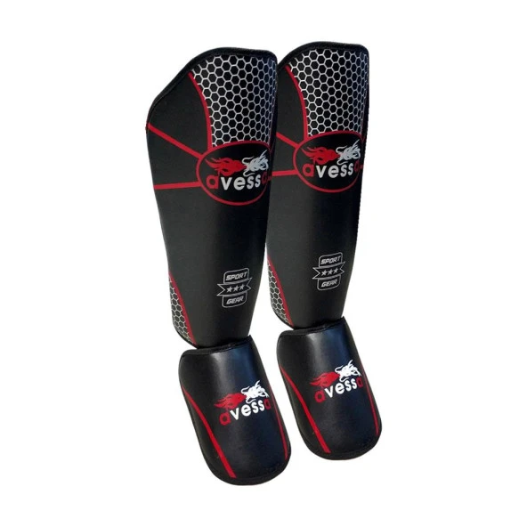 Avessa Pro Ayak ve Kaval Koruyucu L-XL Kırmızı