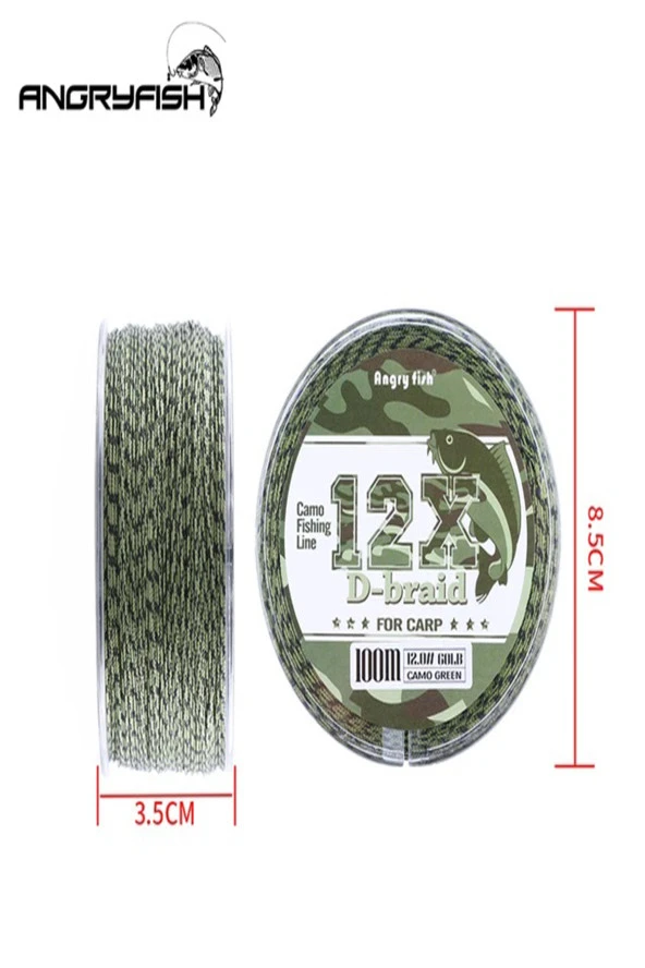 12 Kat Örgü 25 lb 100 Metre Camo Yeşil Köstek İpi - 2