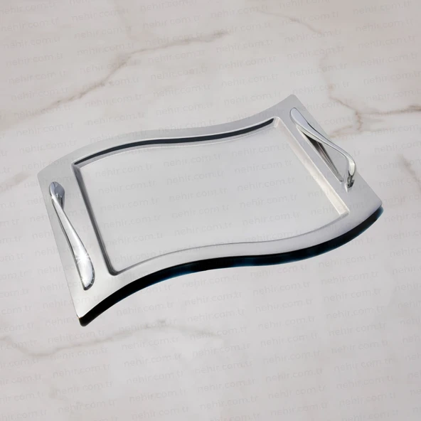Nehir Lara Sade Çay Tepsi - 50x31 cm - 4