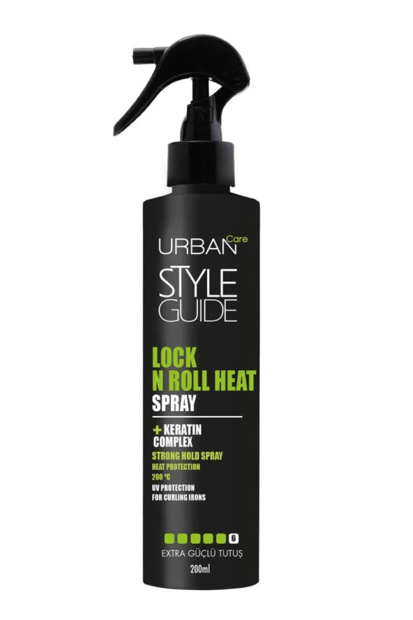 Urban Care Isıya Dayanıklı Extra Güçlü Tutuş Gazsız Saç Spreyi 200 ml Lock n Roll