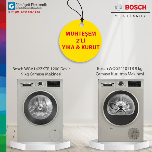 Bosch 2'li Set WGA142ZXTR-WQG2410TTR