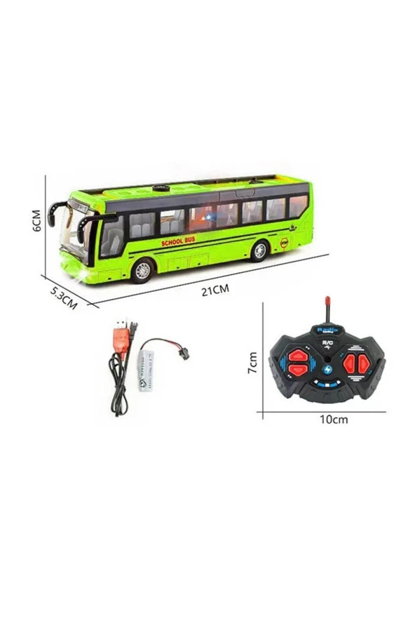 Asya Oyuncak Metrobüs Şarjlı Uzaktan Kumandalı Metrobüs 21 CM (Karışık Renk 1 Adet) - 2