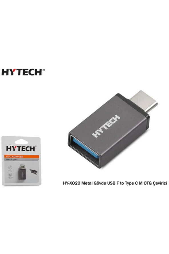 Hy-xo20 Gümüş Metal Gövde Usb F To Type C M Otg Çevirici