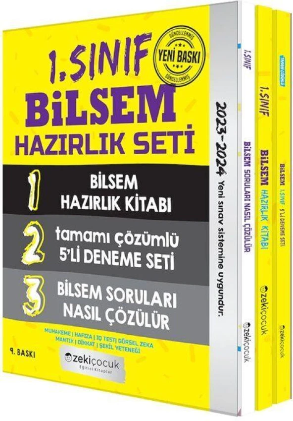 1. Sınıf BİLSEM Hazırlık Seti Zeki Çocuk Yayınları