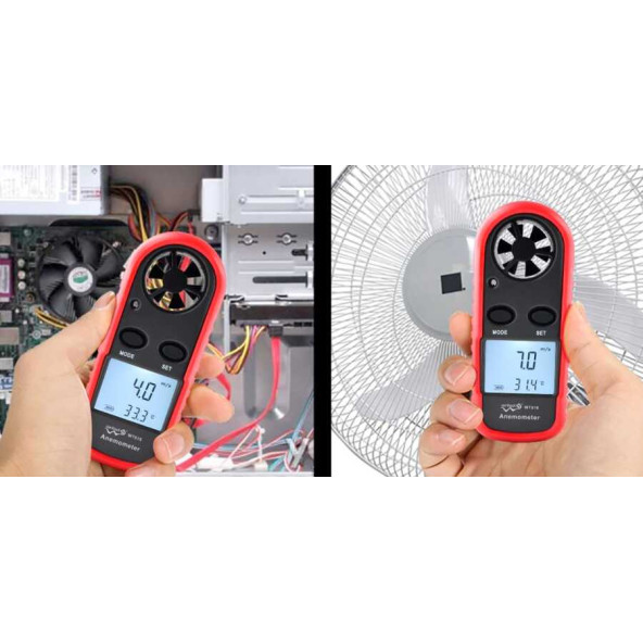 WINTACT WT816 Dijital Anemometre Hava Akım Ölçer - Resim 5