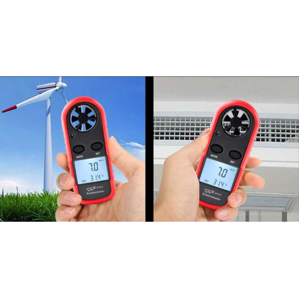 WINTACT WT816 Dijital Anemometre Hava Akım Ölçer - Resim 6