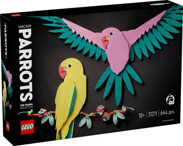 LEGO Art 31211 The Fauna Collection - Macaw Parrots