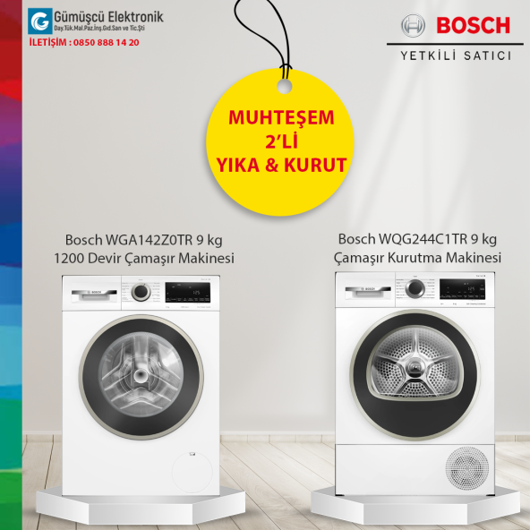 Bosch 2'li Set WGA142Z0TR-WQG244C1TR