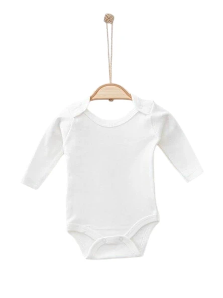 Uzun Kollu Kız Bebek Çıtçıtlı Body - Büyük Boy (Bbyrn) - 9