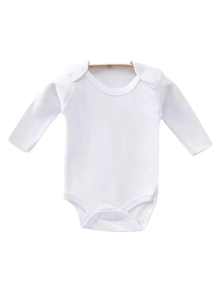 Uzun Kollu Kız Bebek Çıtçıtlı Body - Büyük Boy (Bbyrn) - 2