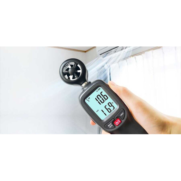 WINTACT WT82 Dijital Anemometre Hava Hız Ölçer - Resim 6