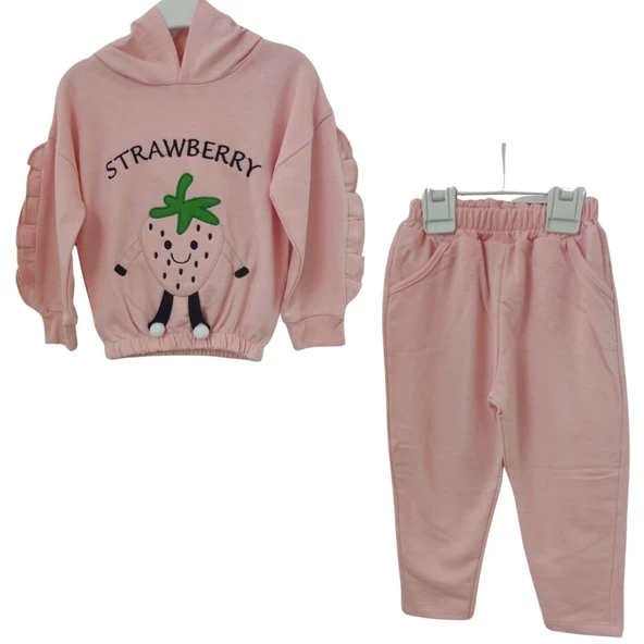 MUDİ CLASS ÇİLEK DESENLİ KIZ ÇOCUK TAKIM ürün görseli