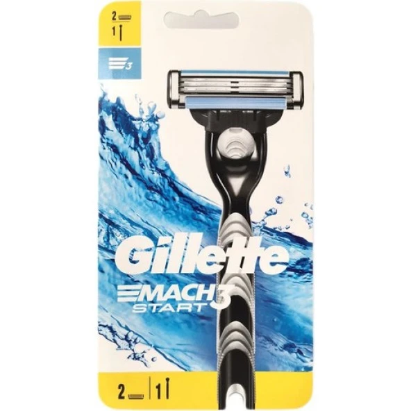 Gillette Mach3 Start Tıraş Makinesi + 2 Yedek Tıraş Bıçağı