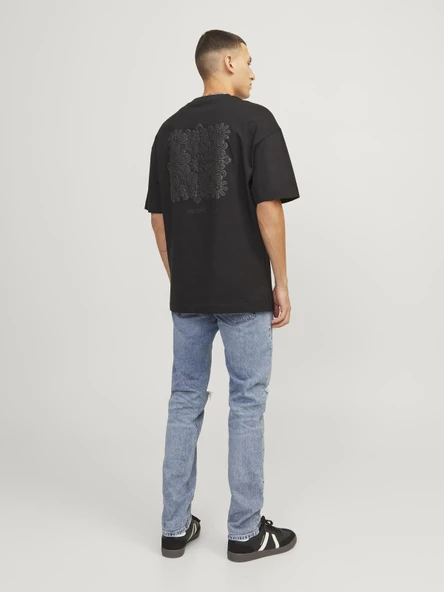 JACK JONES Glenn Model Dar Kesim Yırtık Kot Pantolon 12253693 - Resim 6