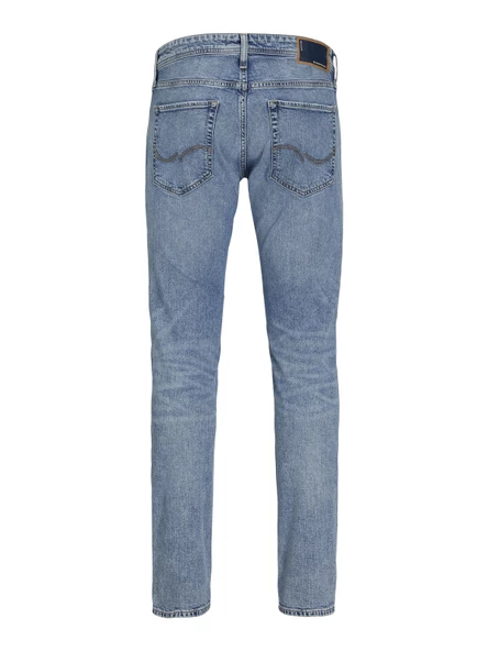 JACK JONES Glenn Model Dar Kesim Yırtık Kot Pantolon 12253693 - Resim 7