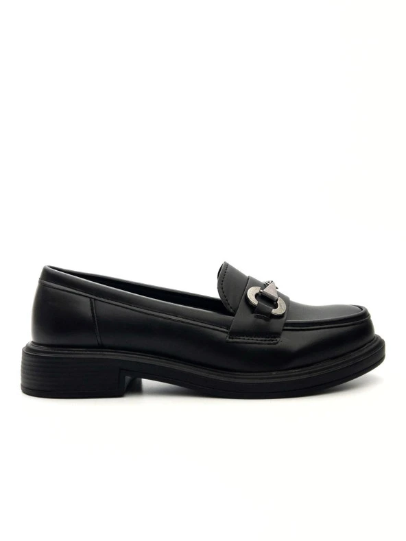 Potinonline 1365 Kadın Tokalı Loafer Ayakkabı - 2