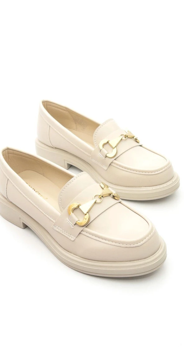Potinonline 1365 Kadın Tokalı Loafer Ayakkabı - 3