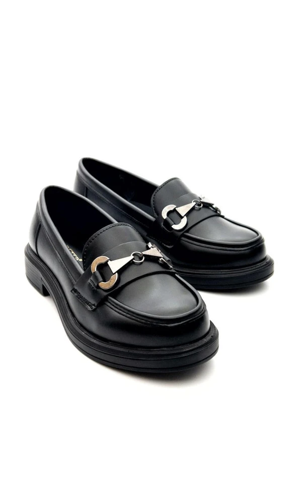 Potinonline 1365 Kadın Tokalı Loafer Ayakkabı - 6