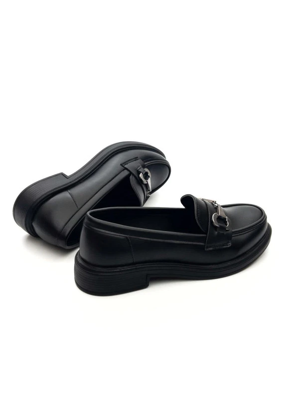 Potinonline 1365 Kadın Tokalı Loafer Ayakkabı - 8