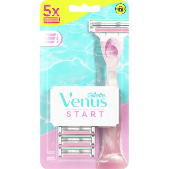 Gillette Venus Start Manuel Tıraş Makinesi 5 li Yedek Başlık - 2