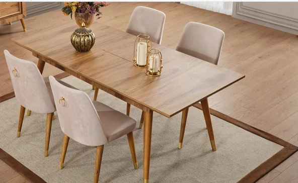 PABLO YEMEK MASASI+6 ADET SANDALYE - Resim 2