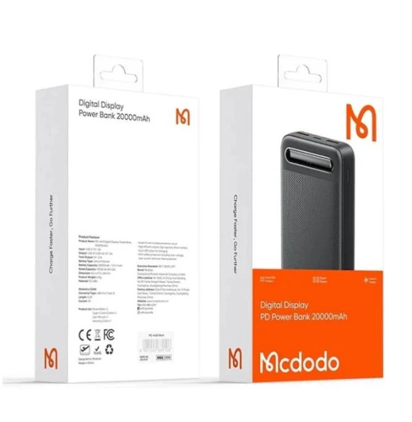Mcdodo Mc-4432 20000 Mah. 10.5W Powerbank - Resim 4